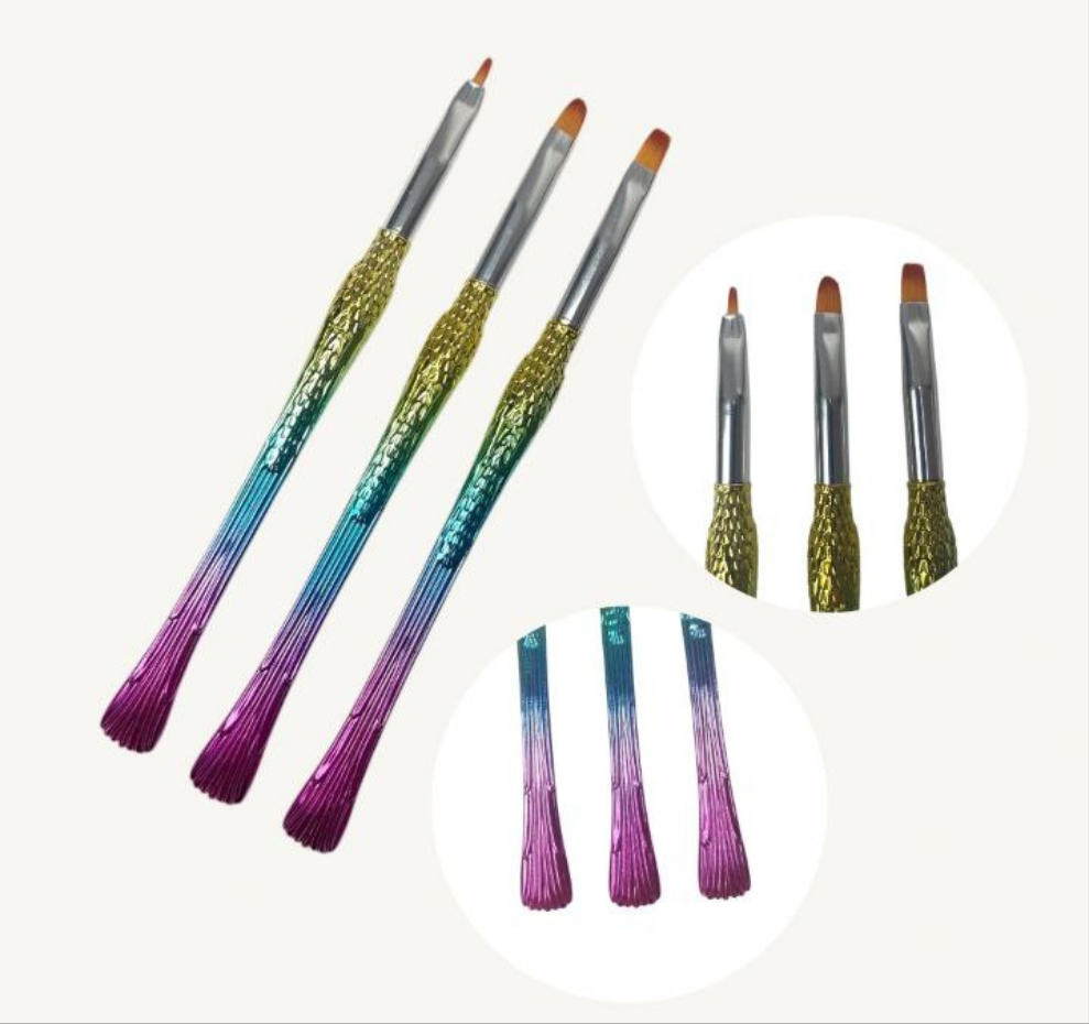 Pinceau Onglerie FISH 3pcs