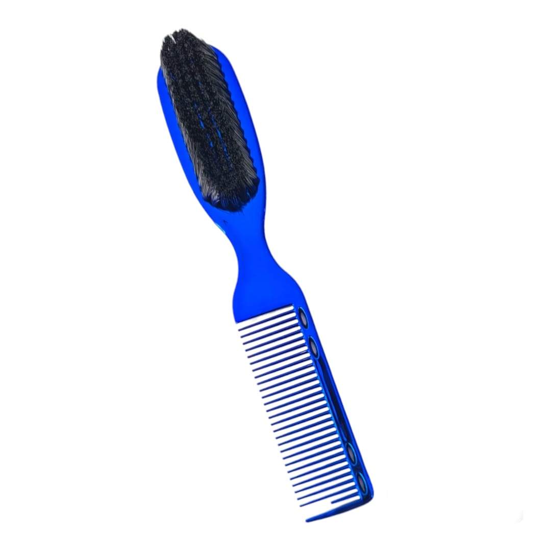 Brosse et peigne bleu GM