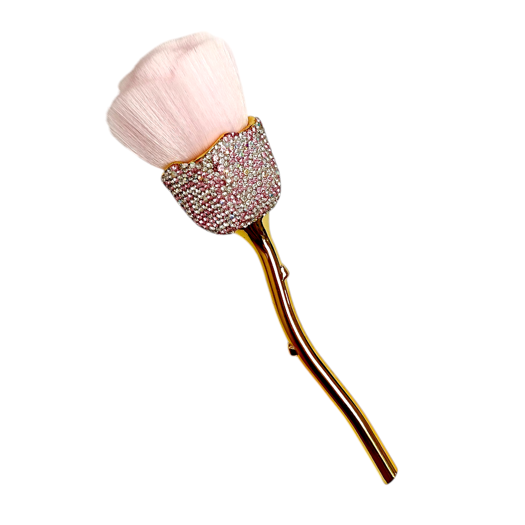 Pinceau fleur strass