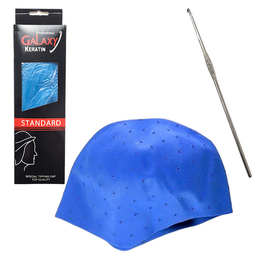 Bonnet de mèche bleu 01