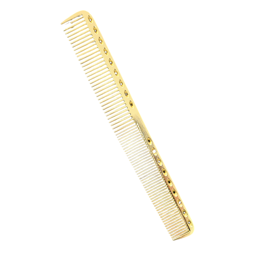 Peigne metal  Barber shop gold