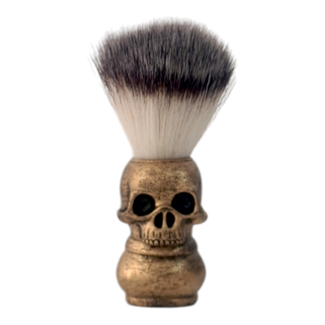 Blero skull bronze