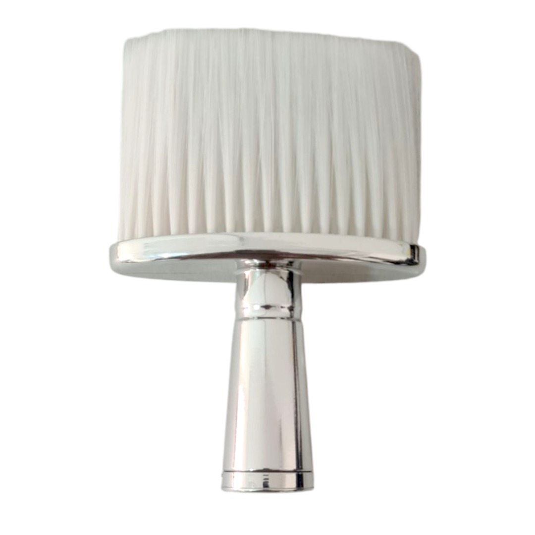 Plumeau white carré silver