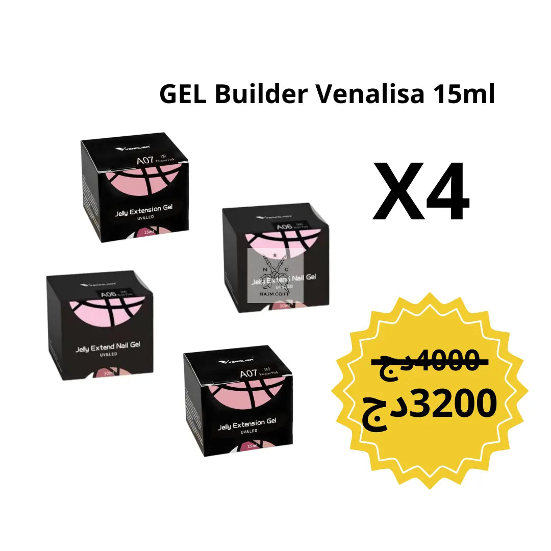 PACK Gel builder venalisa 15ML najmcoiff
