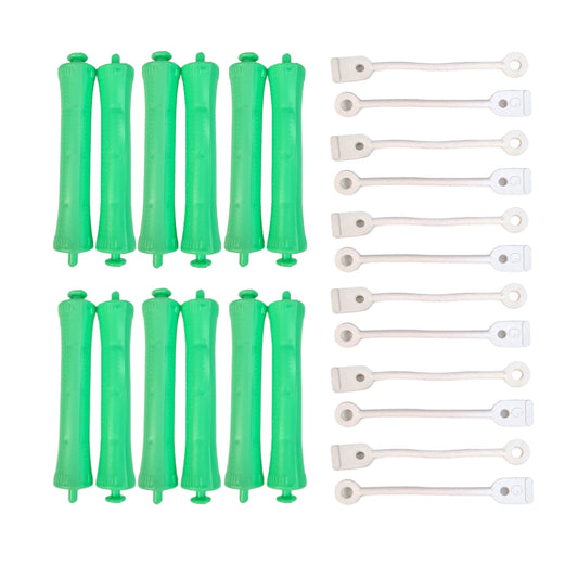 Bigoudi vert 12 pcs