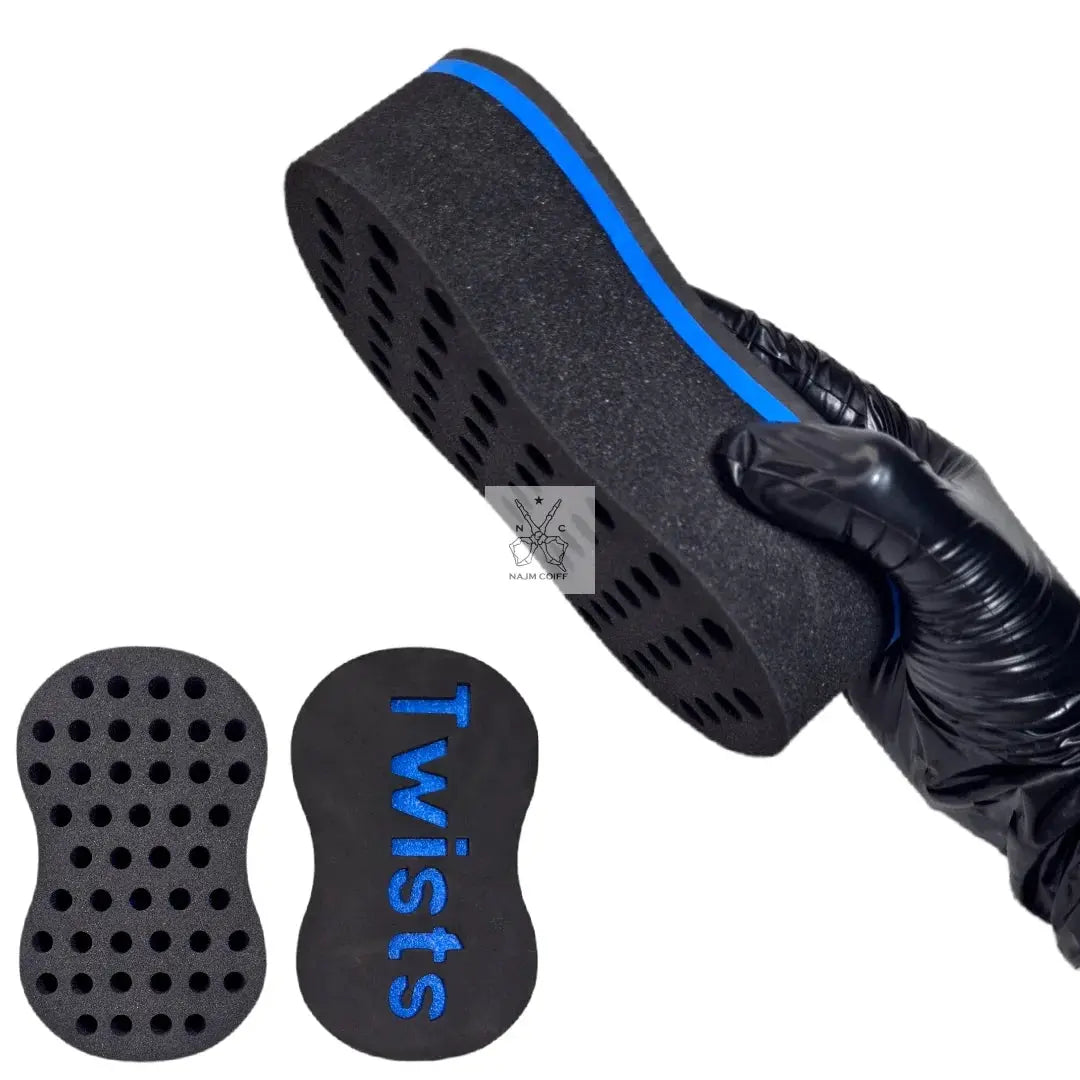 Eponge twist grande bleu najmcoiff