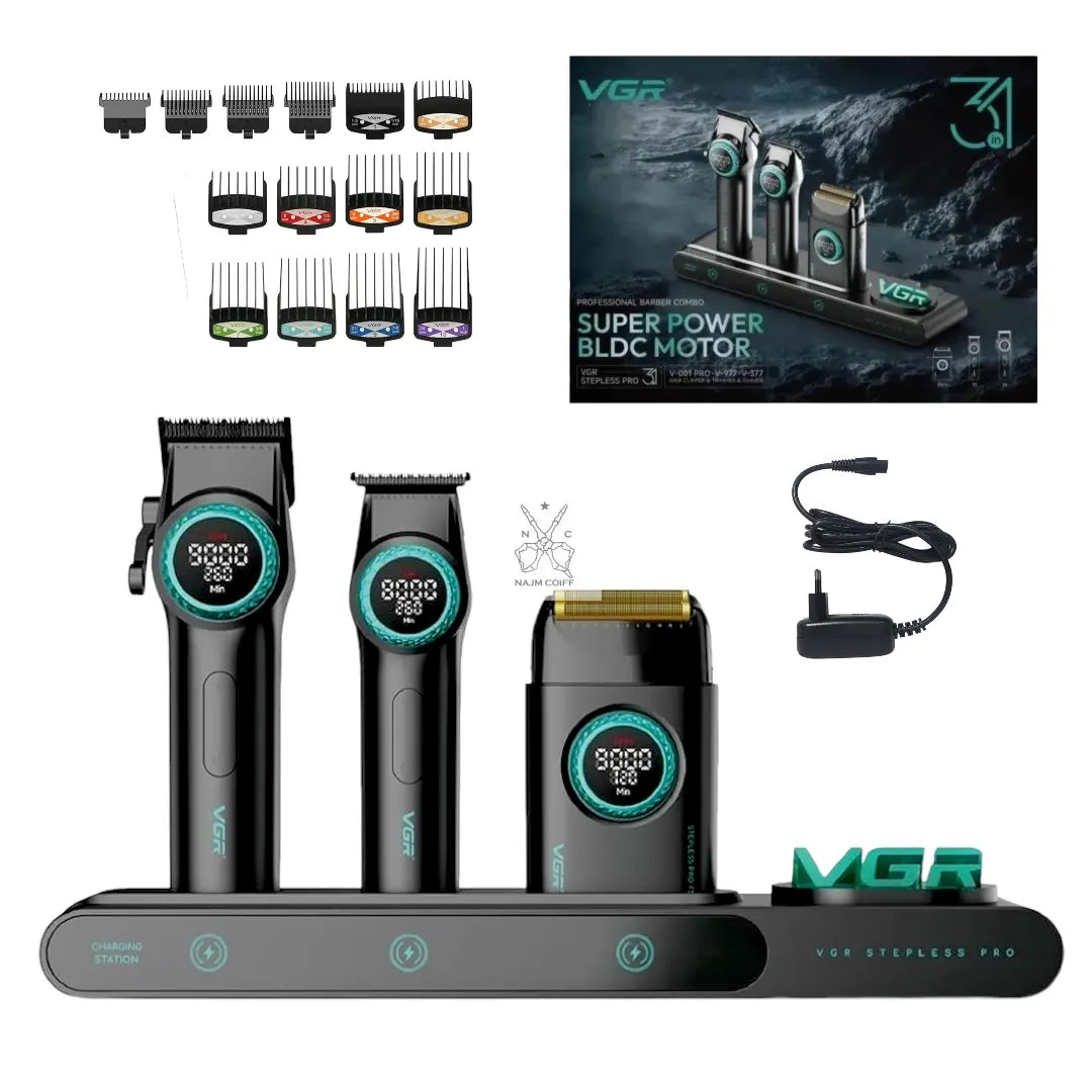 VGR Combo Stepless pro 3in1 bleu najmcoiff