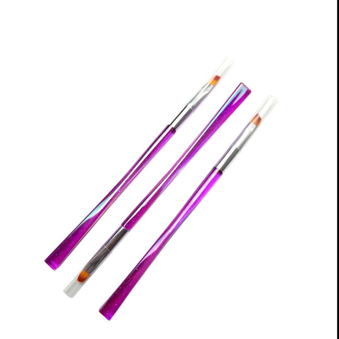 Pinceau Onglerie 3pcs VIOLET