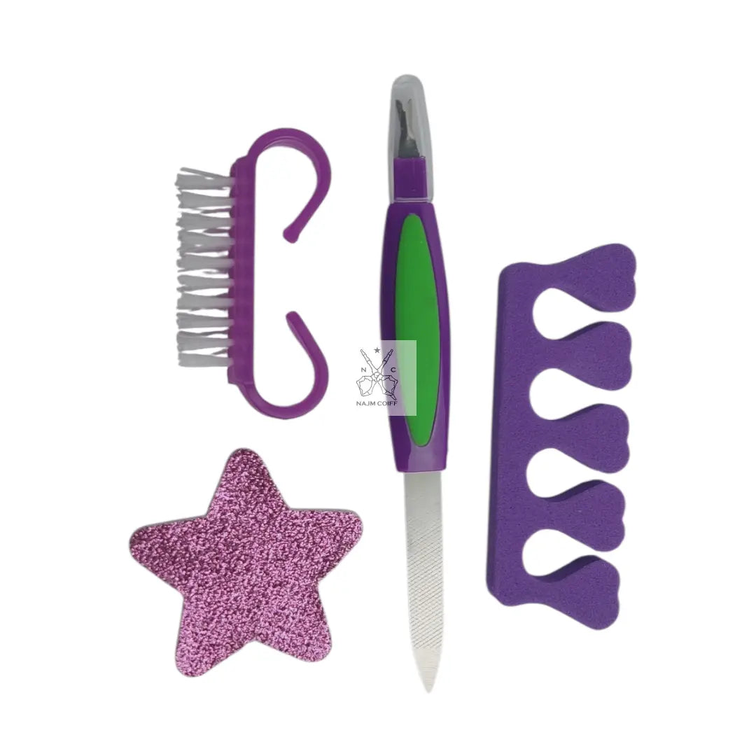 séparateur de doigts mauve najmcoiff