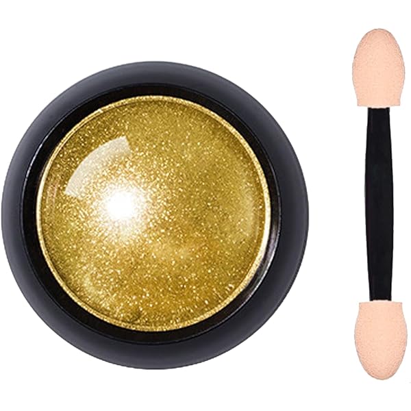 Poudre Decoration Onglerie effet gold