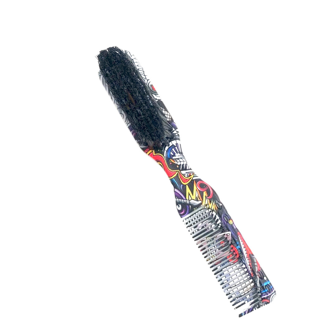 peigne brosse 2en1 colorés