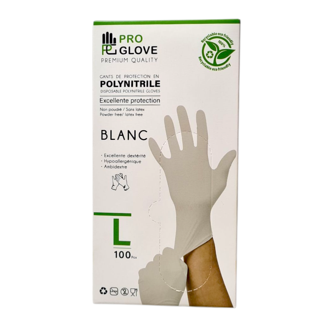 Gants proglove blanc L