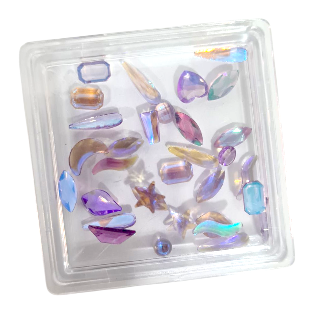 Decoration Onglerie Boite Fashion Jawllery mauve 2