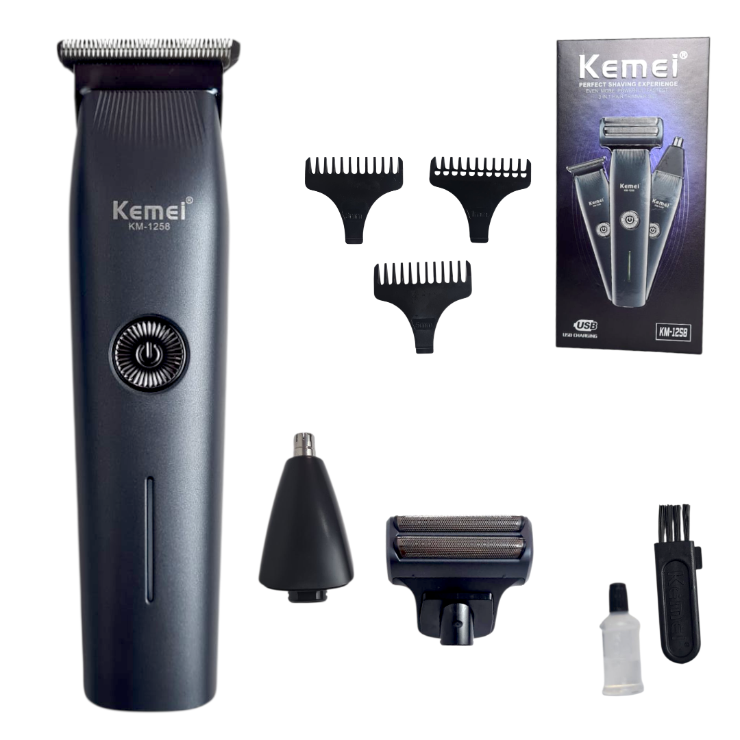 Kemei 3EN1 KM1258 tondeuse +