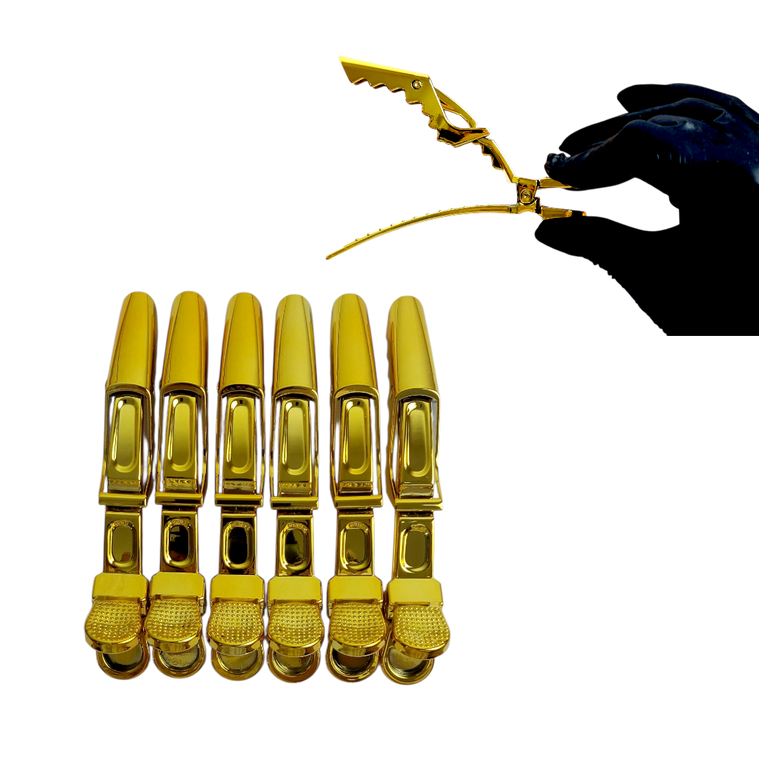 Pince crocodile doré