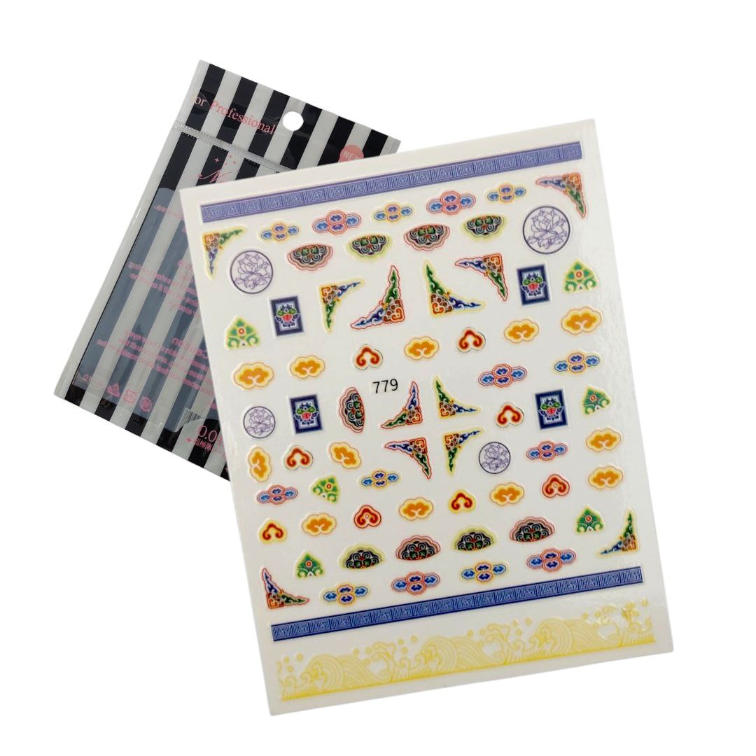 Sticker Nail Decals A-10