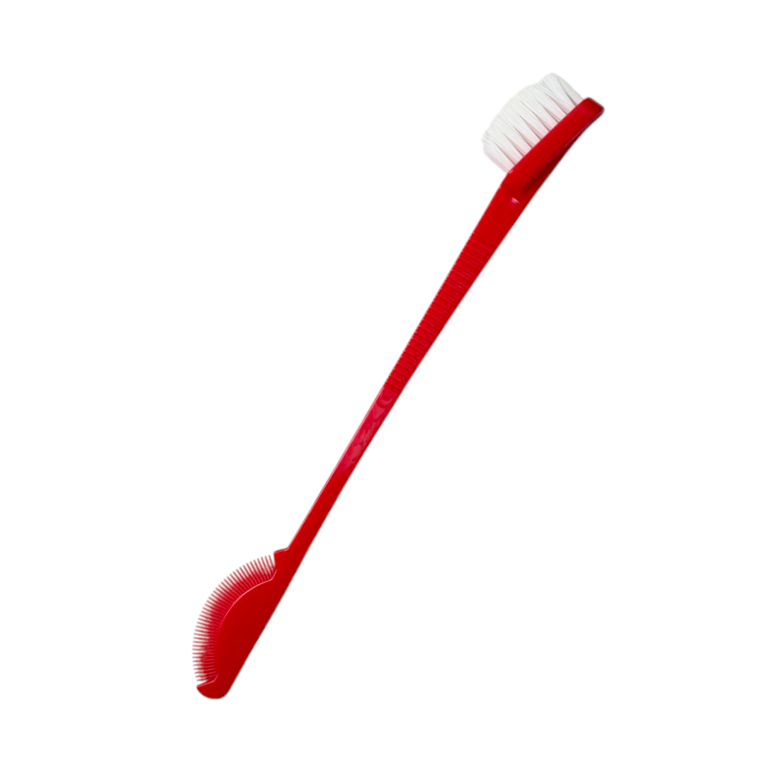 Peigne a bordure cheveux rouge