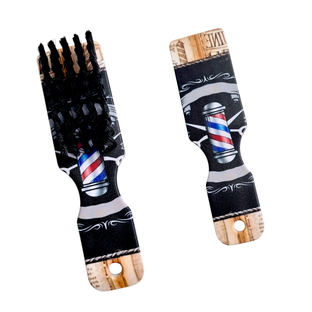 Brosse dégradée colorée  barber shop
