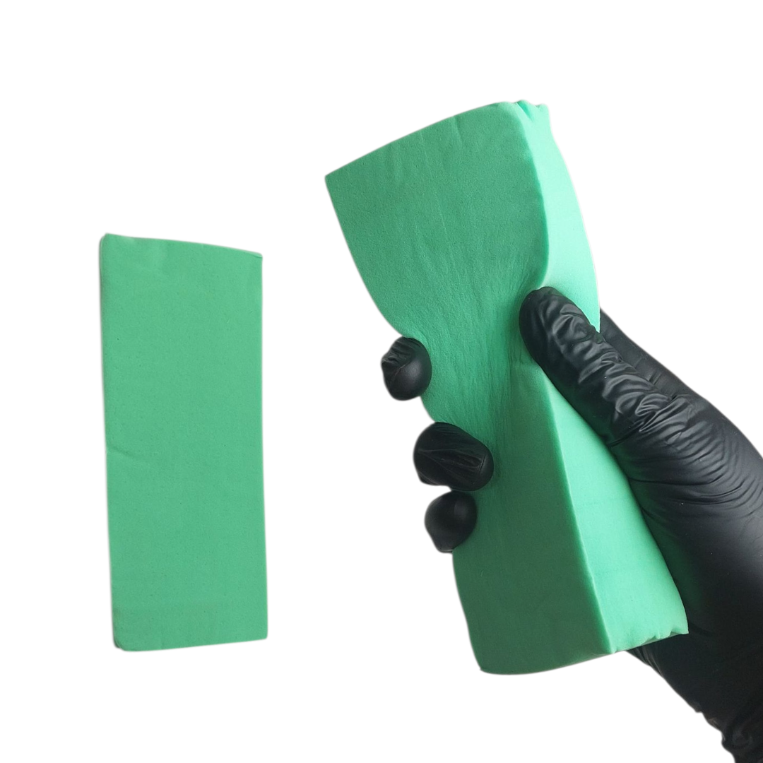Eponge gommant saugwnunder vert
