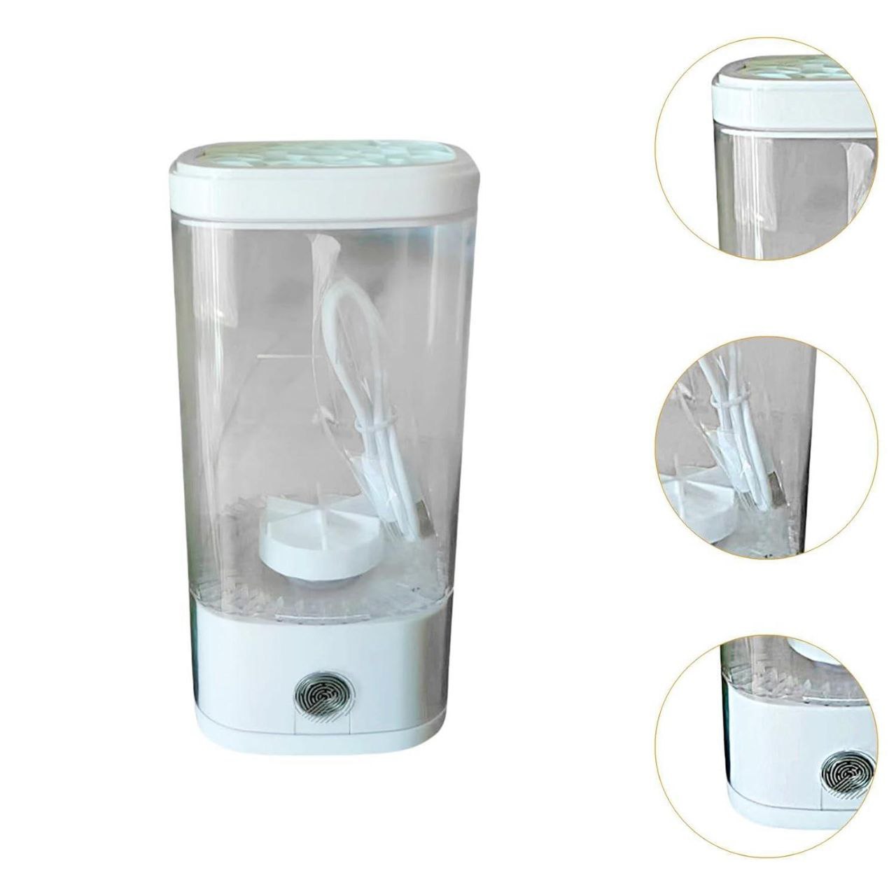 Makeup brush cleaner white