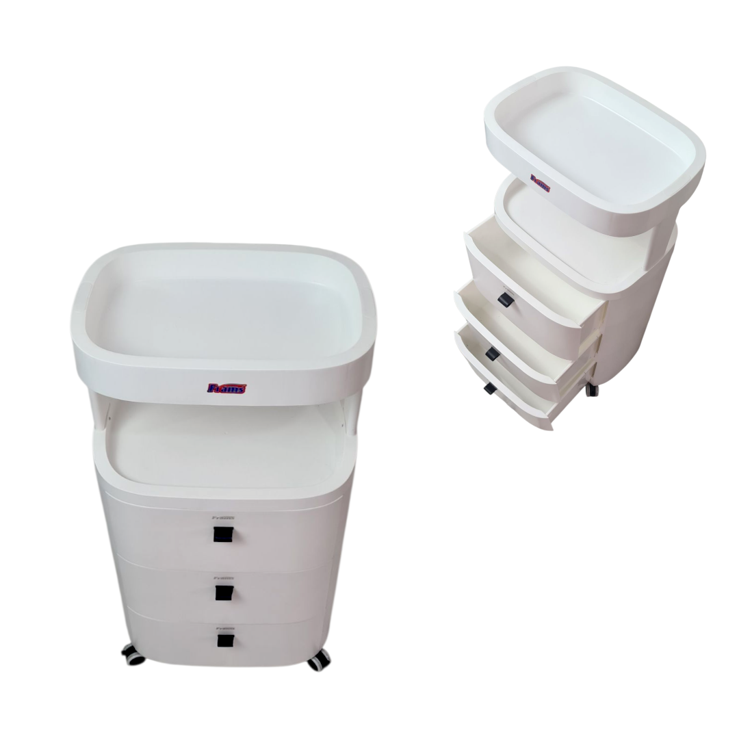 Chariot Frams 3 Tiroir WHITE