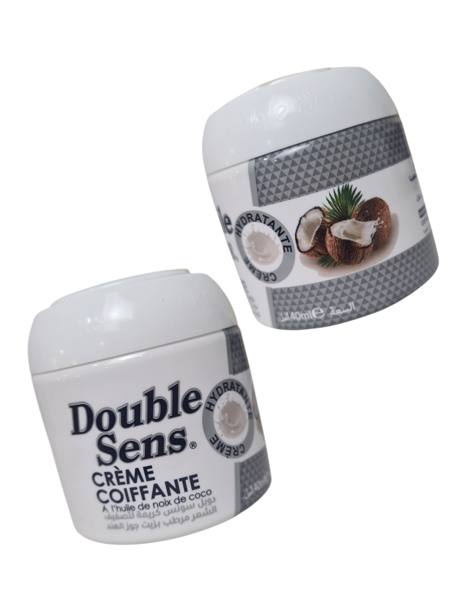 Double sens crème coiffante a l'huile de coco