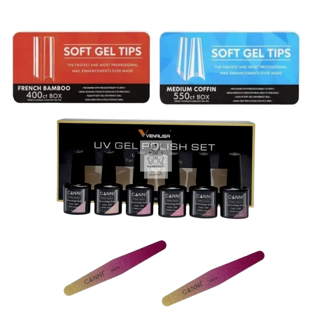 PACK ongleriste Professional VIP7 ( camouflage) najmcoiff