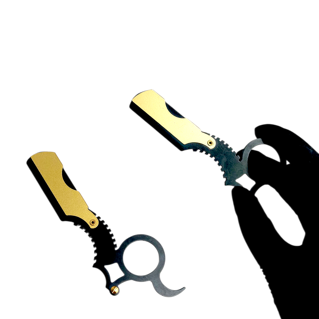 Rasoir Design noir et gold gm