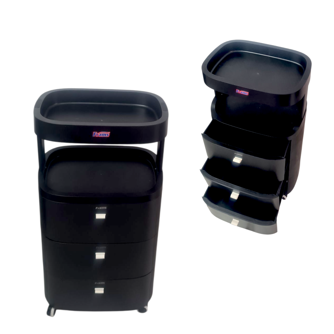 Chariot Frams 3 Tiroirs BLACK