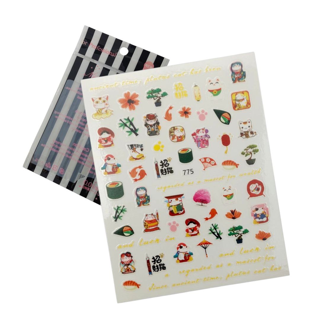 Sticker Nail Decals A-10