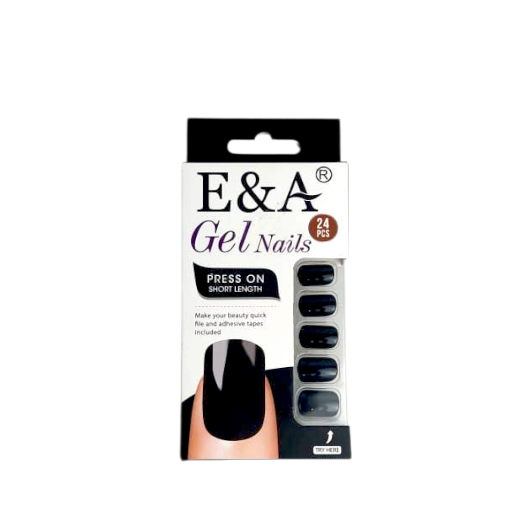 Faux ongles gel nail E&A  03 noir