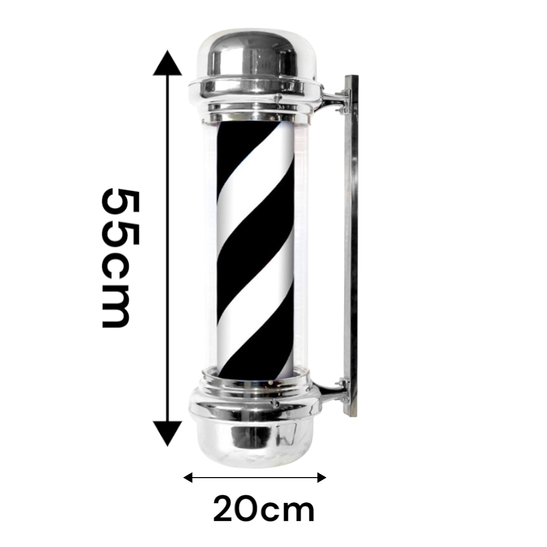 Lampe led barbershop silver