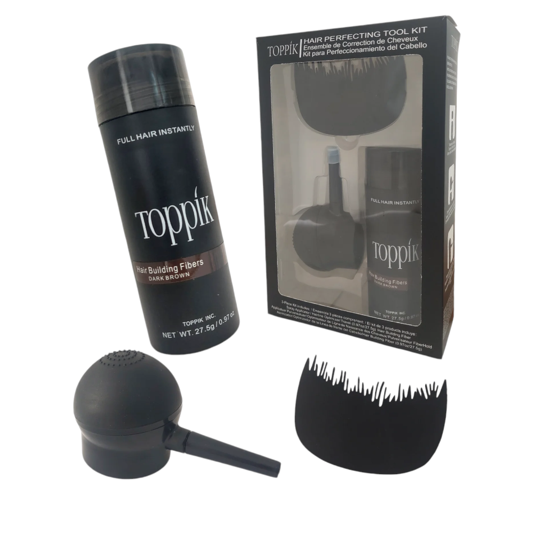 kit toppik dark brown 3pcs