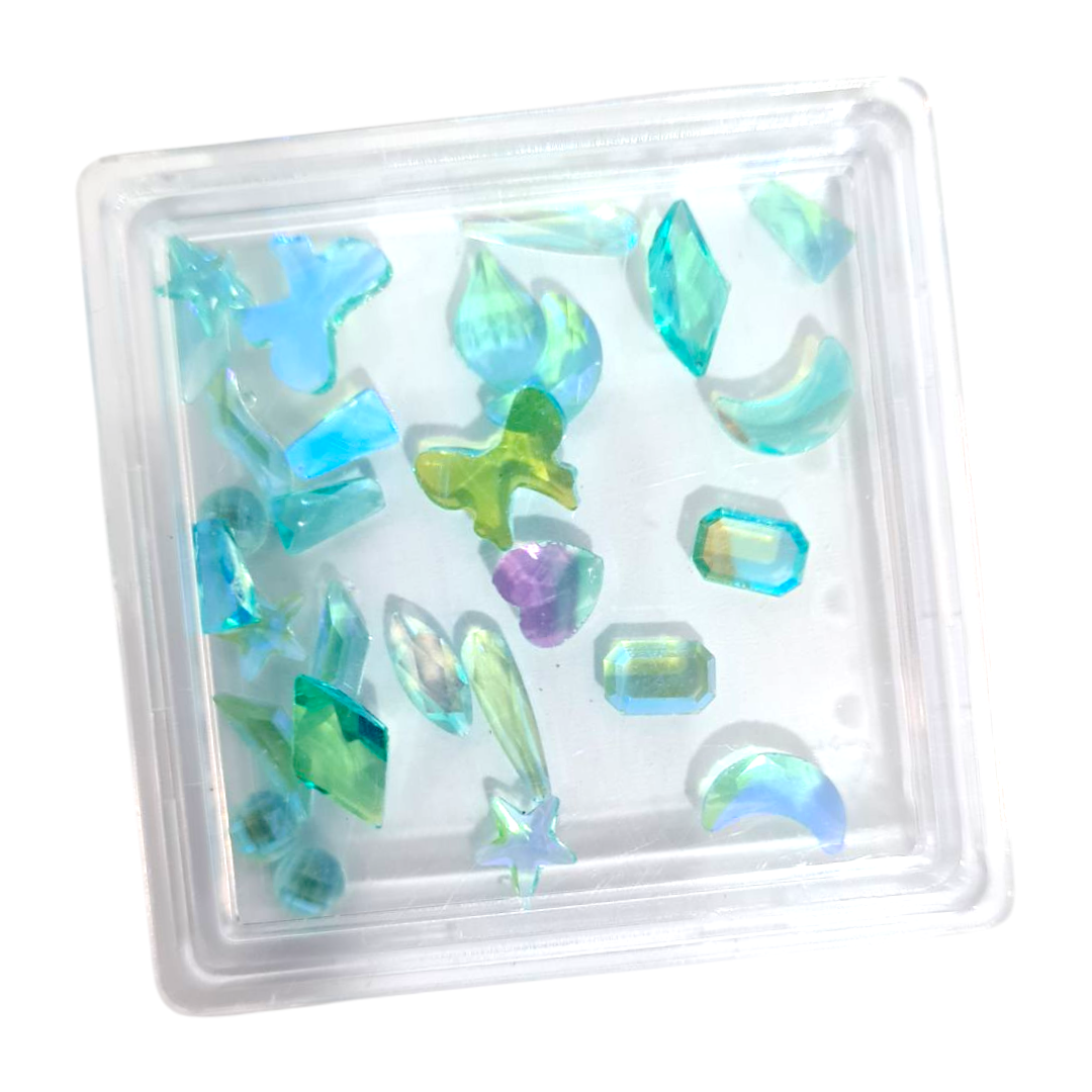 Decoration Onglerie Boite Fashion Jawllery blue