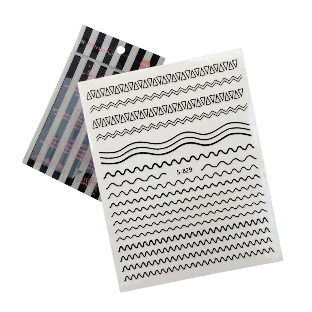 Sticker Nail Decals A-10