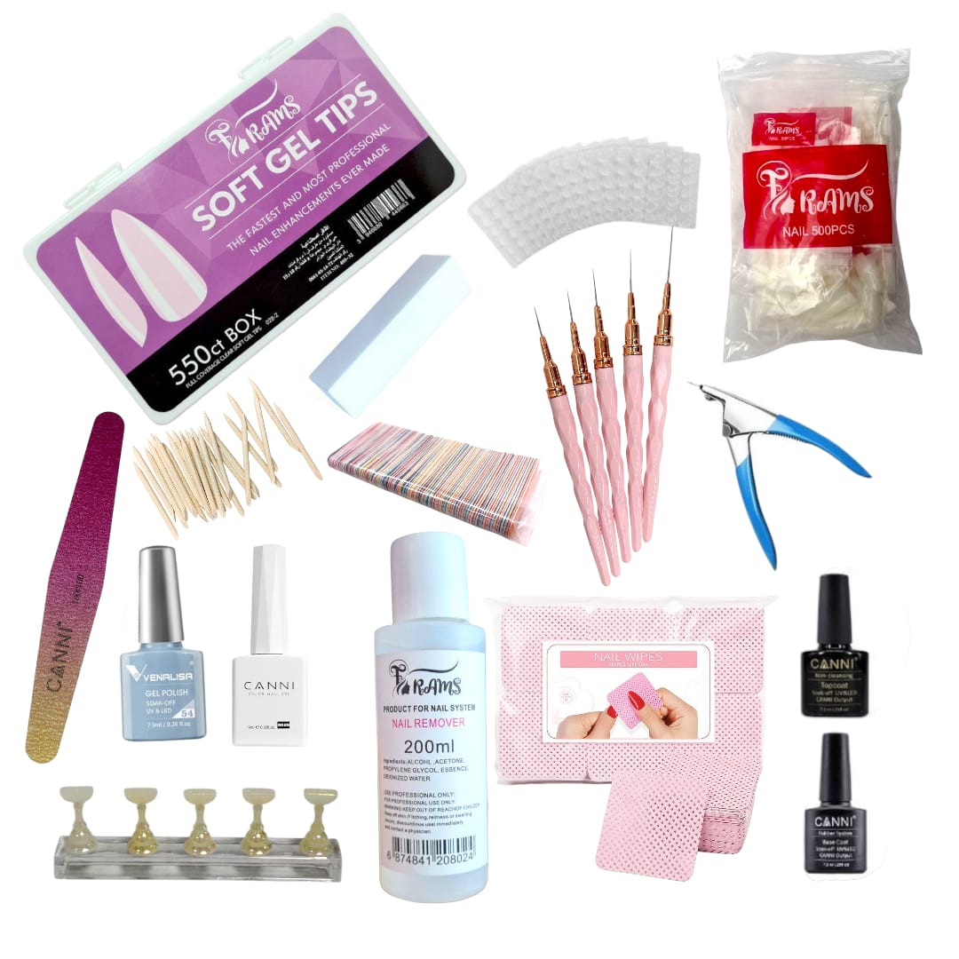 Pack onglerie PRESS ON NAIL golden