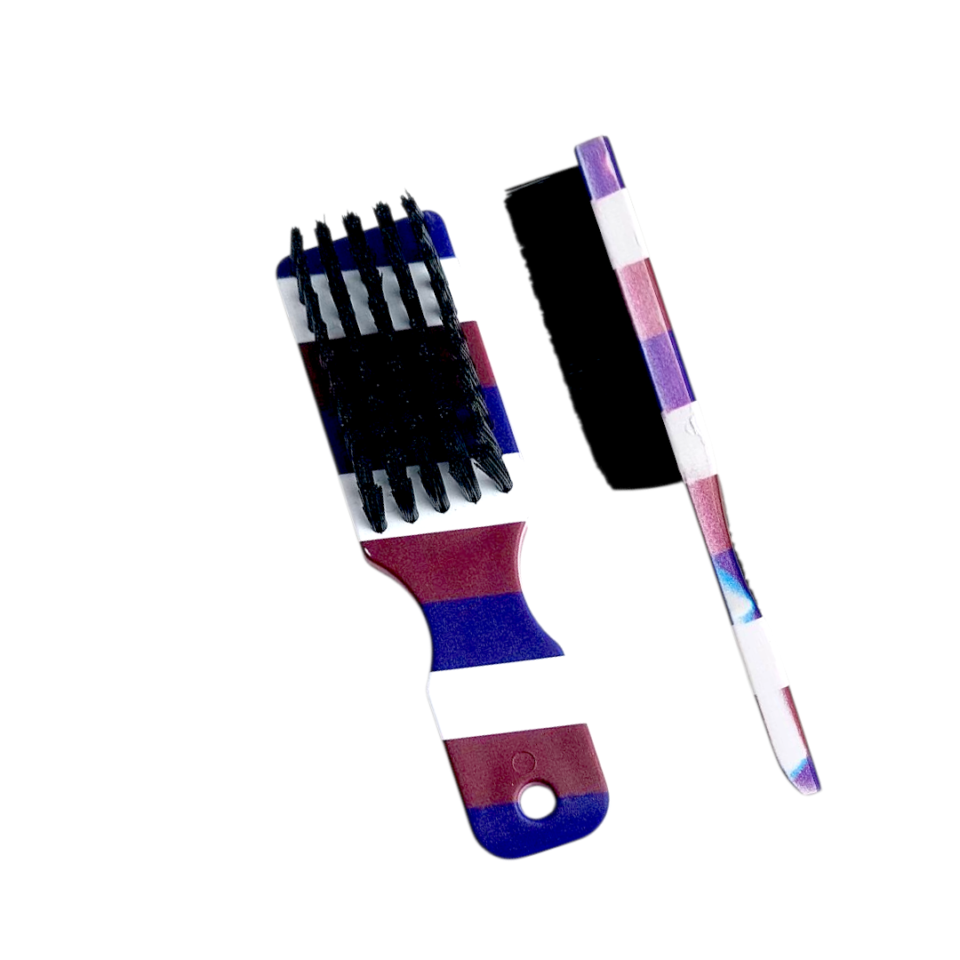 Brosse dégradée colorée  blue  et rose