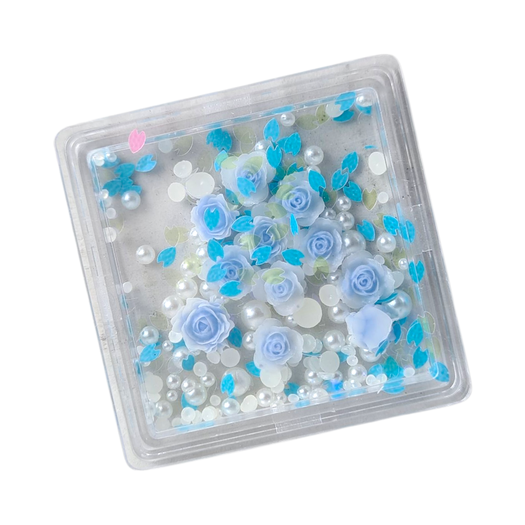 Décoration fleurs blue